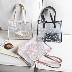 PVC Tote Bag Women's Casual Handbag For Travel & Beach