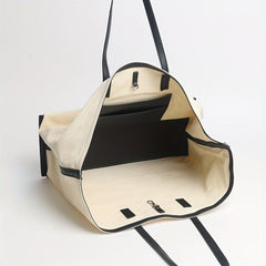 Large Capacity Canvas Tote Bag Lightweight Shoulder Bag