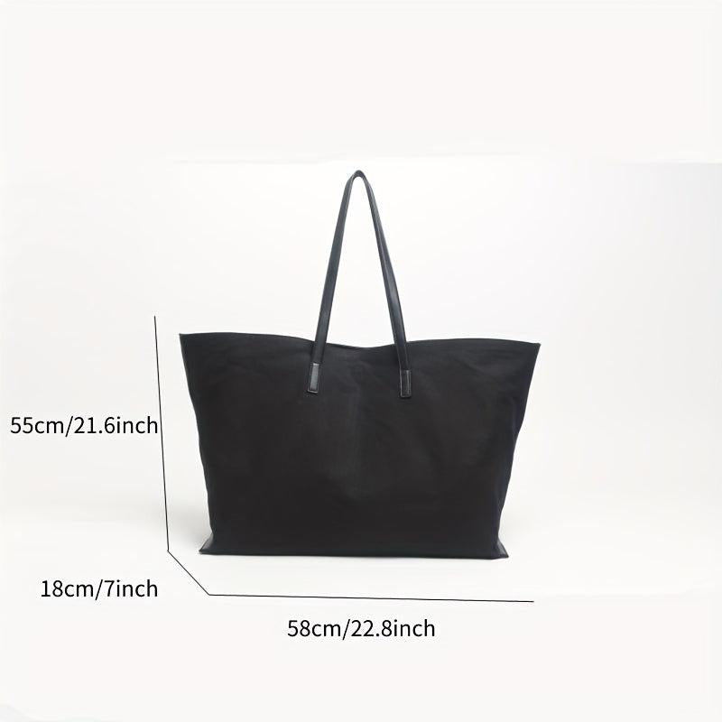 Large Capacity Canvas Tote Bag Lightweight Shoulder Bag
