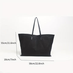 Large Capacity Canvas Tote Bag Lightweight Shoulder Bag