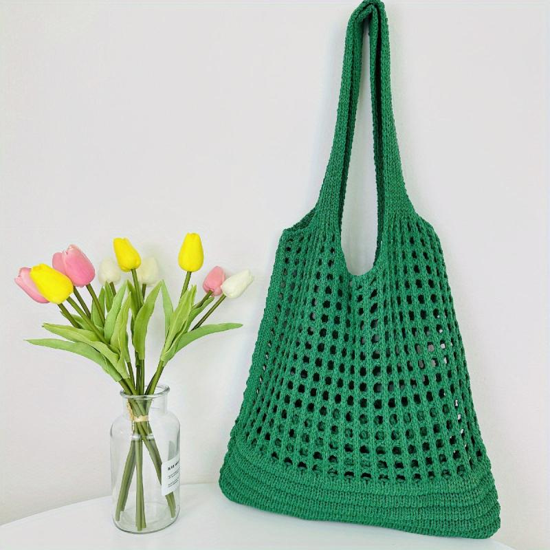Large Knitted Hobo Bag Summer Tote Beach Handbag