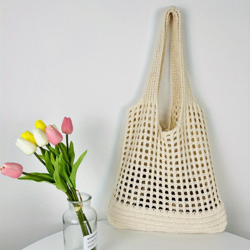 Large Knitted Hobo Bag Summer Tote Beach Handbag