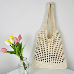 Large Knitted Hobo Bag Summer Tote Beach Handbag