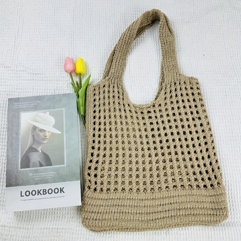 Large Knitted Hobo Bag Summer Tote Beach Handbag