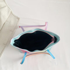 Colorful Gradient Tote Bag for Women Large Capacity Handbag