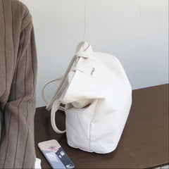 Letter Graphic Tote Bag Women's Canvas Handbag For School & Shopping