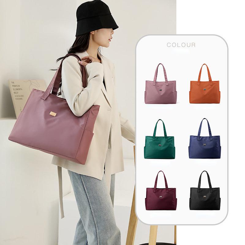 Nylon Tote Bag Large Capacity Lightweight Handbag