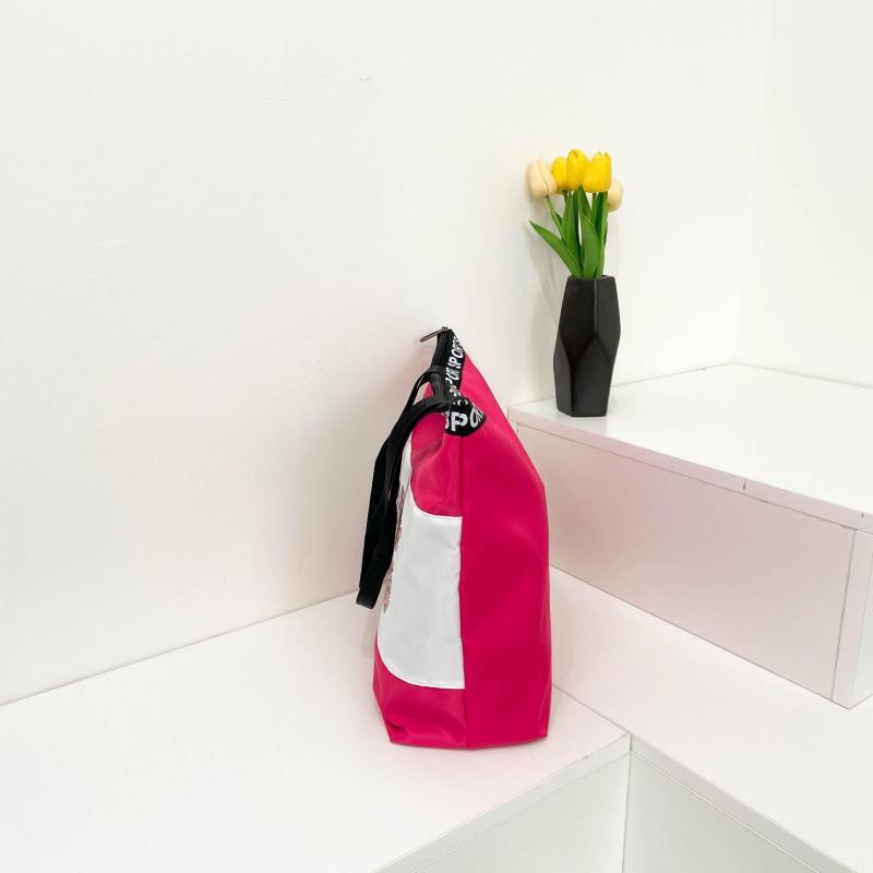 Sequins Letter Tote Bag Contrast Shoulder Bag Travel Bag