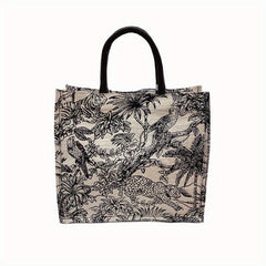 Vintage Embroidery Tote Bag Large Capacity Lightweight Handbags