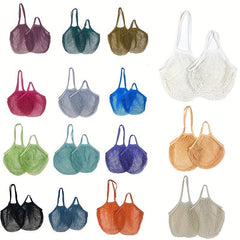 Mesh Hollow Out Beach Tote Bag Large Capacity Shoulder Shopper Bag