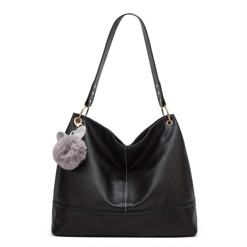 Large Capacity Hobo Bag PU Satchel Women's Handbag