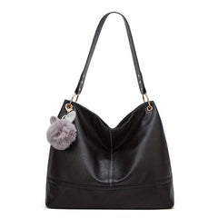 Large Capacity Hobo Bag PU Satchel Women's Handbag
