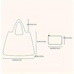 Cactus Print Tote Bag Reusable Shopping Bags Foldable Large Capacity