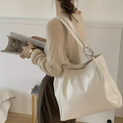 Crocodile Embossed Tote Bag All Match Storage Handbag