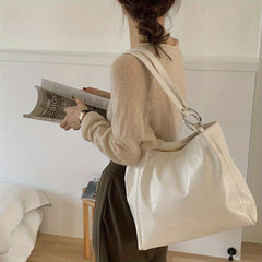 Crocodile Embossed Tote Bag All Match Storage Handbag