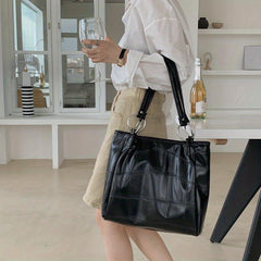 Crocodile Embossed Tote Bag All Match Storage Handbag