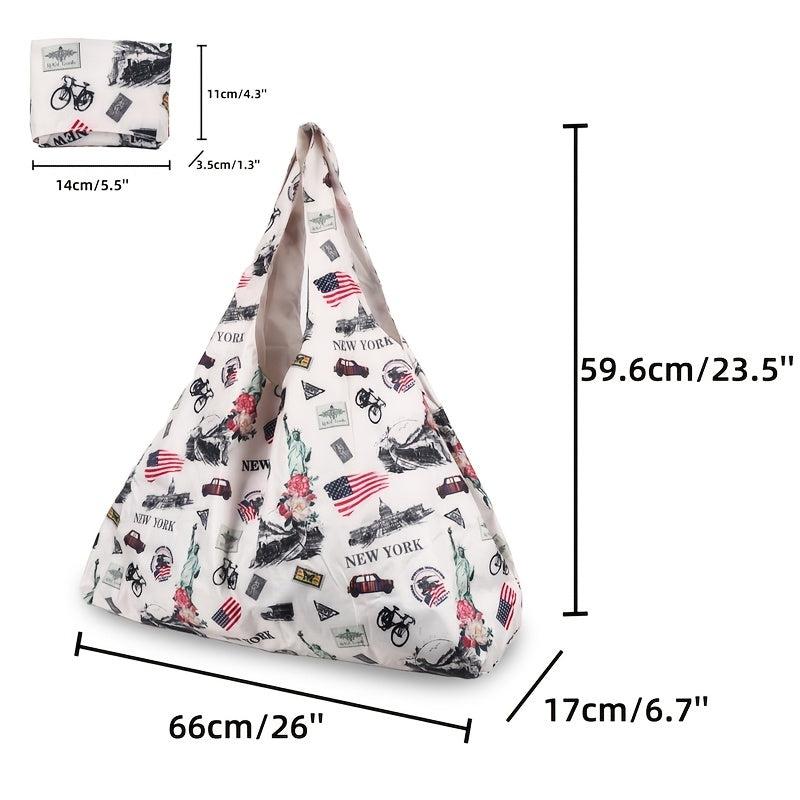 President's York Handbag Versatile Foldable Tote Bag Large Storage Shopper Bag