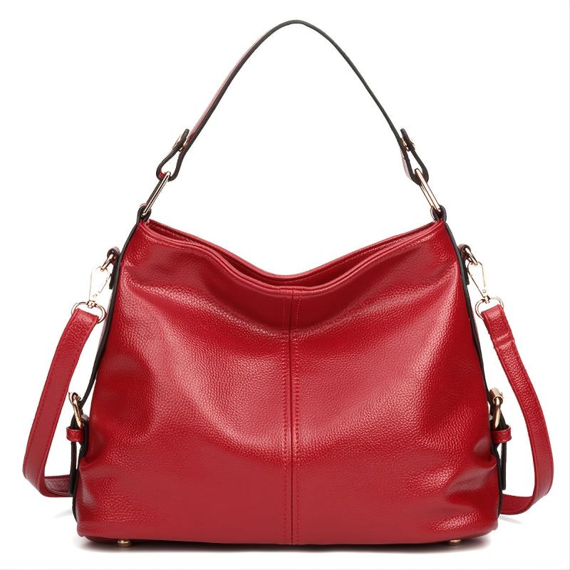 Women's Faux Leather Tote Bag Handbag Portable Messenger Bag