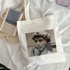 Canvas Tote Bag Lightweight Shoulder Bag Casual Commuter Bag