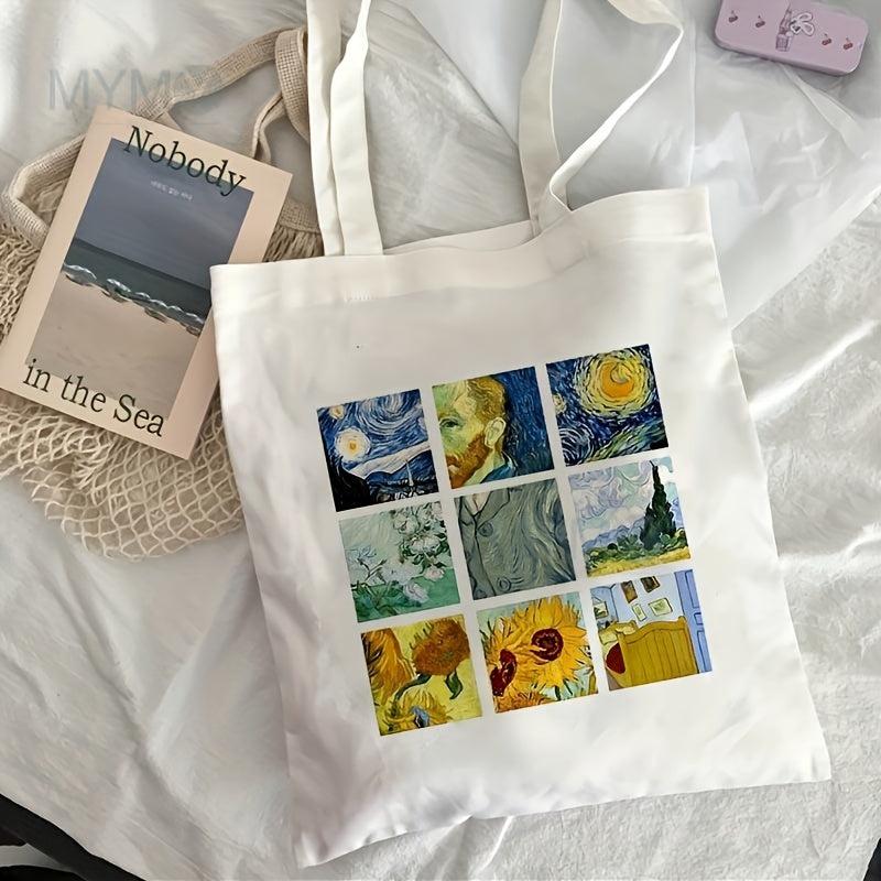 Canvas Tote Bag Lightweight Shoulder Bag Casual Commuter Bag