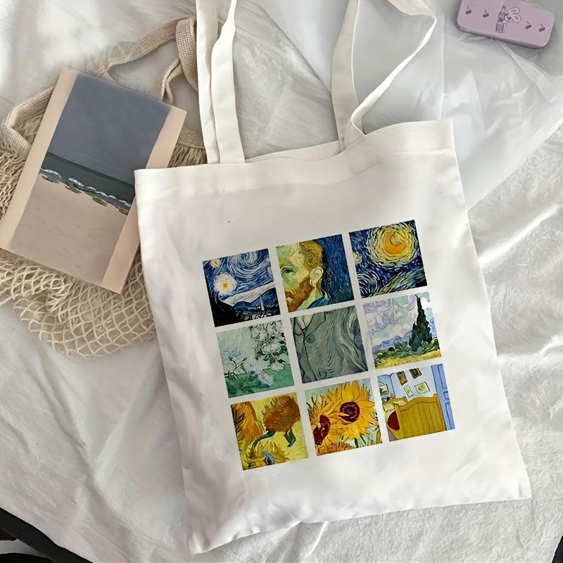 Canvas Tote Bag Lightweight Shoulder Bag Casual Commuter Bag