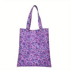 Leopard Animal Print Tote Bag Large Capacity Shoulder Bag Women's Handbag