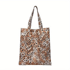 Leopard Animal Print Tote Bag Large Capacity Shoulder Bag Women's Handbag