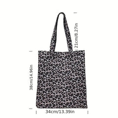 Leopard Animal Print Tote Bag Large Capacity Shoulder Bag Women's Handbag