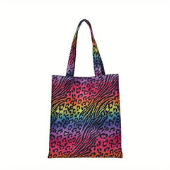 Leopard Animal Print Tote Bag Large Capacity Shoulder Bag Women's Handbag