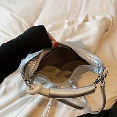 Solid Baguette Bag Underarm Bag All Match Casual Bag