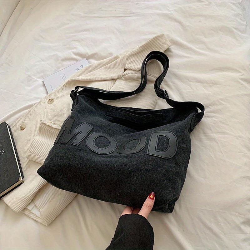 Letter Graphic Large Capacity Tote Bag