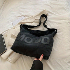 Letter Graphic Large Capacity Tote Bag