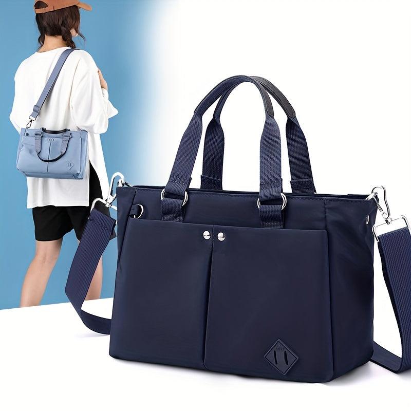 Nylon Crossbody Tote Bag Lightweight Pocket Handbag