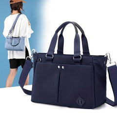 Nylon Crossbody Tote Bag Lightweight Pocket Handbag
