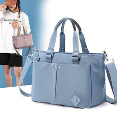 Nylon Crossbody Tote Bag Lightweight Pocket Handbag