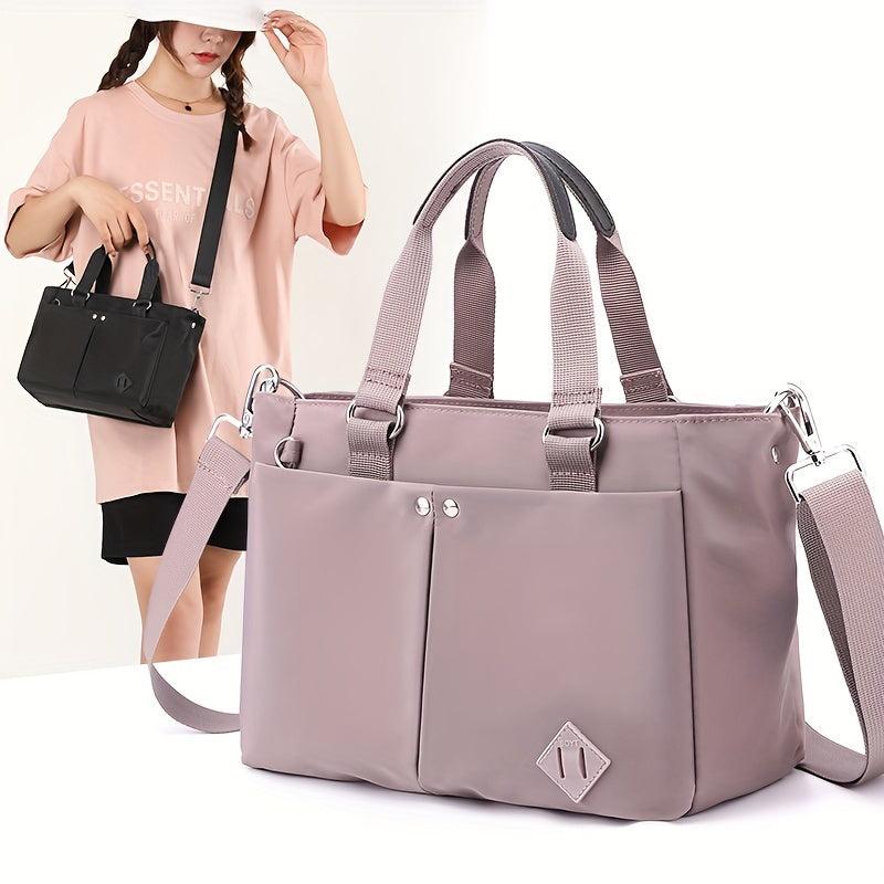 Nylon Crossbody Tote Bag Lightweight Pocket Handbag