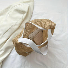 Straw Woven Beach Hobo Bag Large Tote Women's Shoulder & Handbag