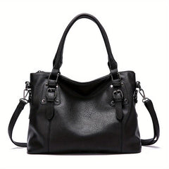 Vintage Tote Satchel Bag Solid Shoulder Bag All Match Bag
