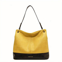 Vintage Contrast Hobo Bag Large Capacity Tote Bag Women's Shoulder Bag