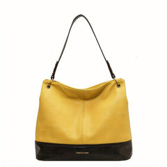 Vintage Contrast Hobo Bag Large Capacity Tote Bag Women's Shoulder Bag