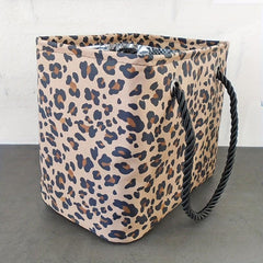 Leopard Pattern Tote Bag Women's Beach Bag with Fixed Straps