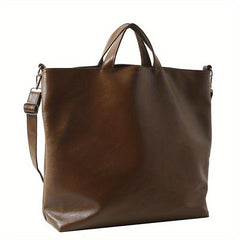 Retro Style Tote Bag Large Capacity Crossbody Bag PU Leather Handbags