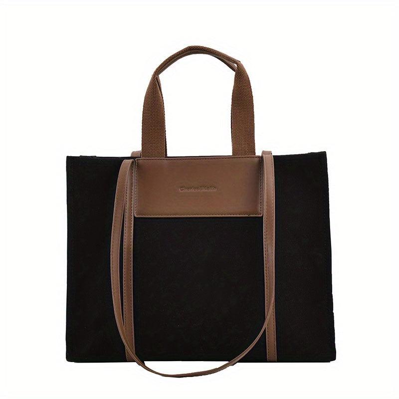 Vintage Canvas Tote Bag Large Handbag