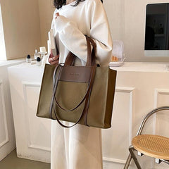 Vintage Canvas Tote Bag Large Handbag