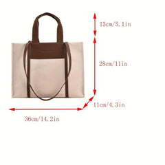 Vintage Canvas Tote Bag Large Handbag