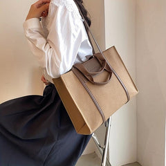 Vintage Canvas Tote Bag Large Handbag