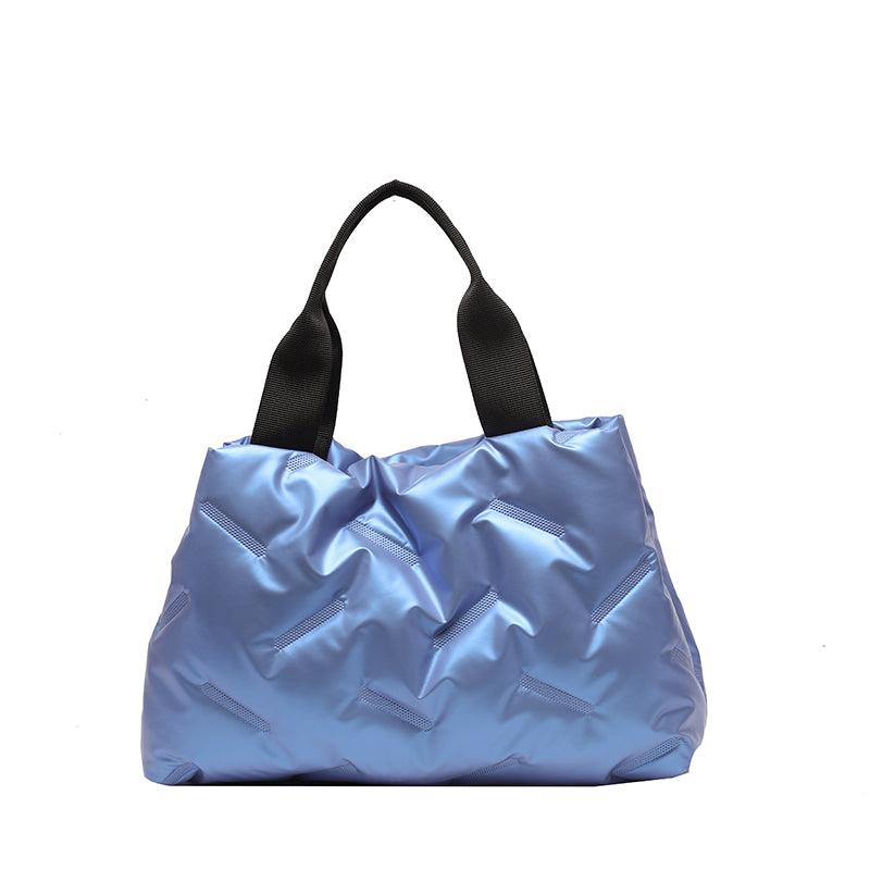 Stylish Puffer Tote Bag Women's Large Handbag Casual Bookbag