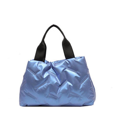 Stylish Puffer Tote Bag Women's Large Handbag Casual Bookbag