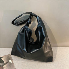 Solid Hobo Bag All Match Shoulder Bag Women's Storage Bag