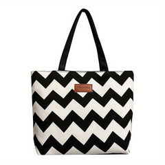 Wave Pattern Tote Shoulder Bag Large Capacity Storage Bag
